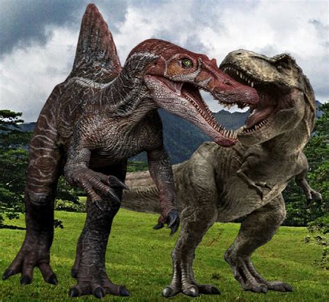 spinosaurus vs t rex|t rex vs spinosaurus pictures.